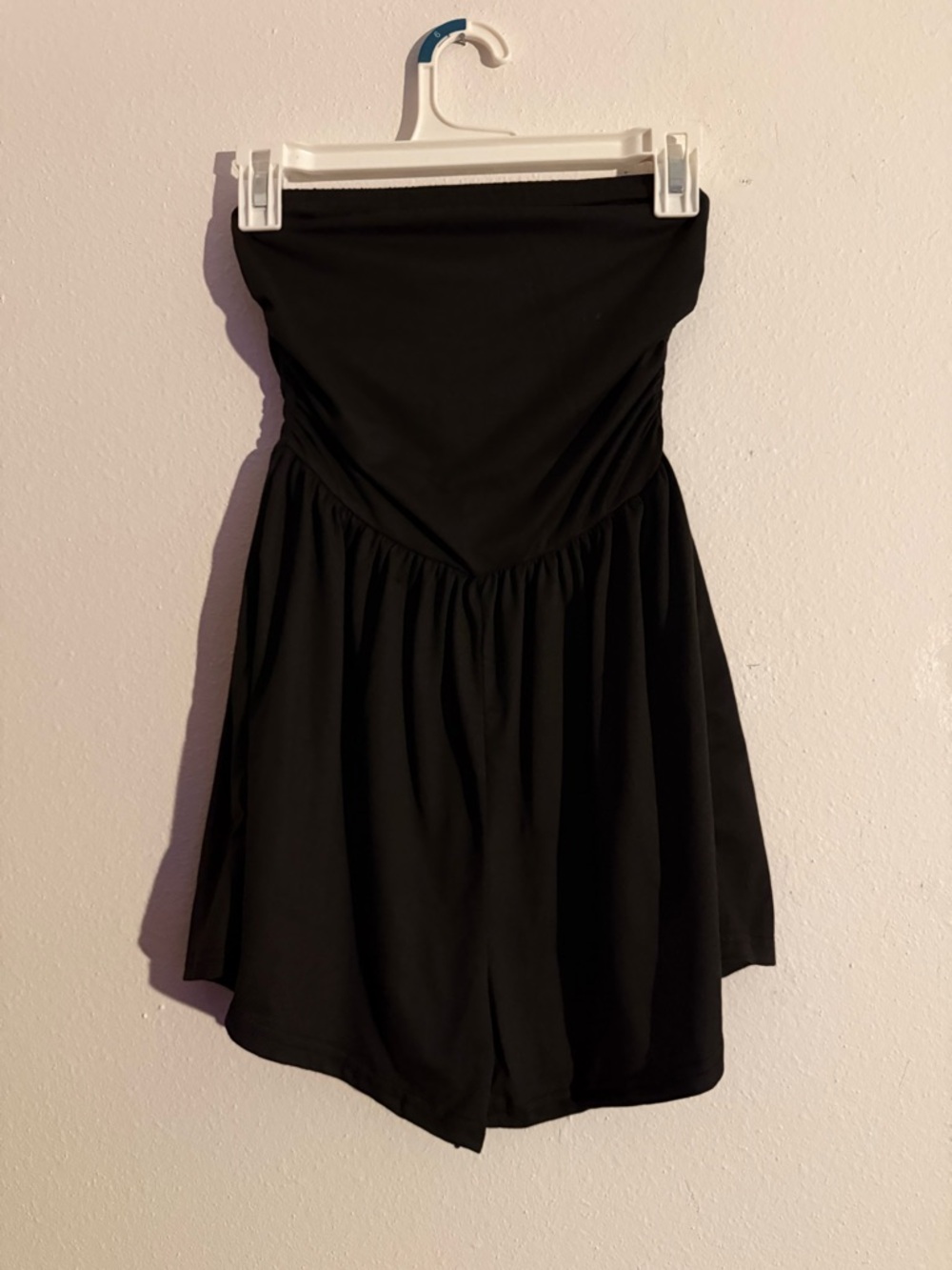 ☀️ SHEIN • Black Strapless Skater Dress/Romper • Womens Sm